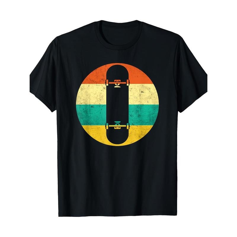Retro skateboarder Skateboard T-shirt 100% cotton T-shirt Made in USA Hoodie, Sweatshirt | TeeBloomCo.com