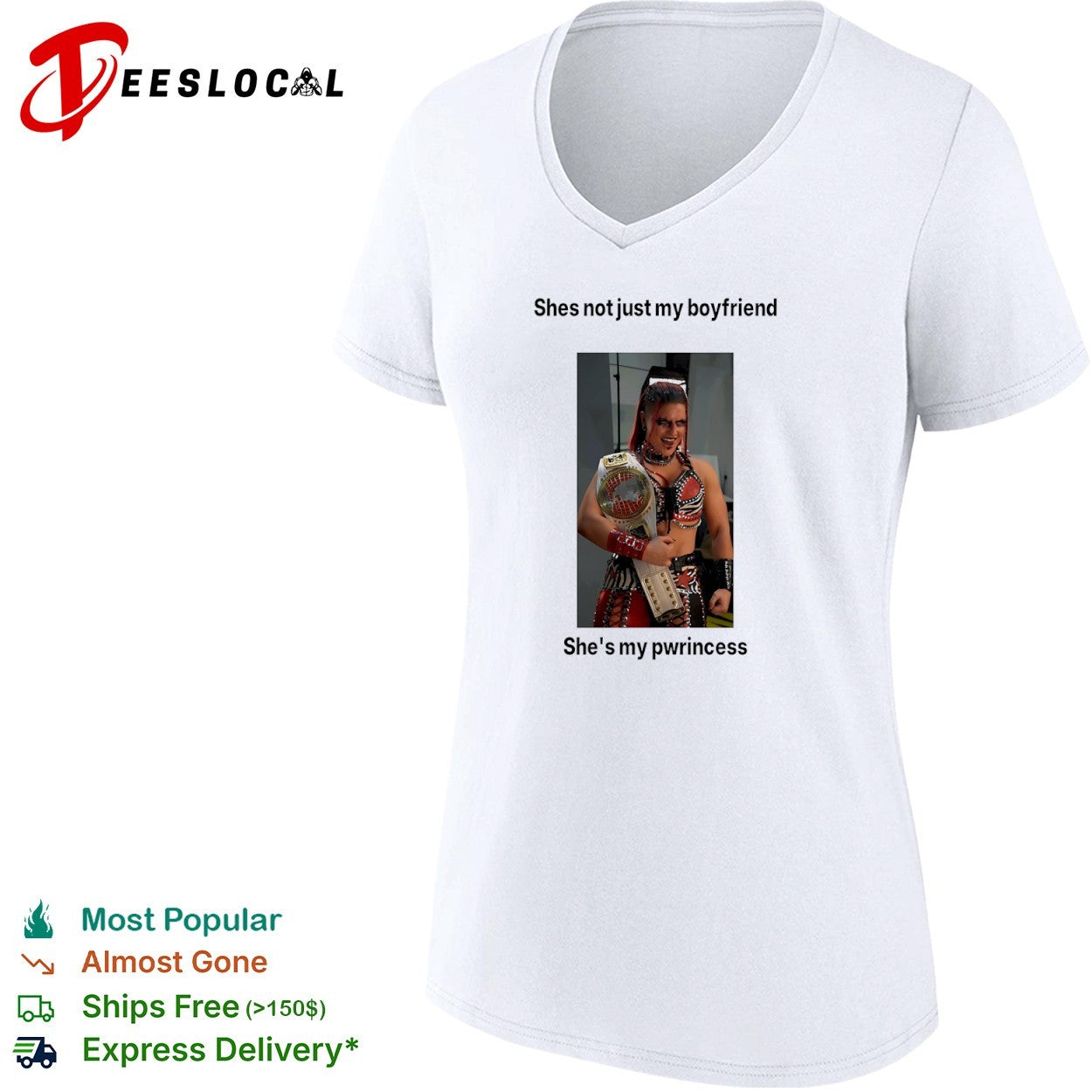 Rhea Ripley WWE She is not just my boyfriend She is my pwrincess wrestling shirt
