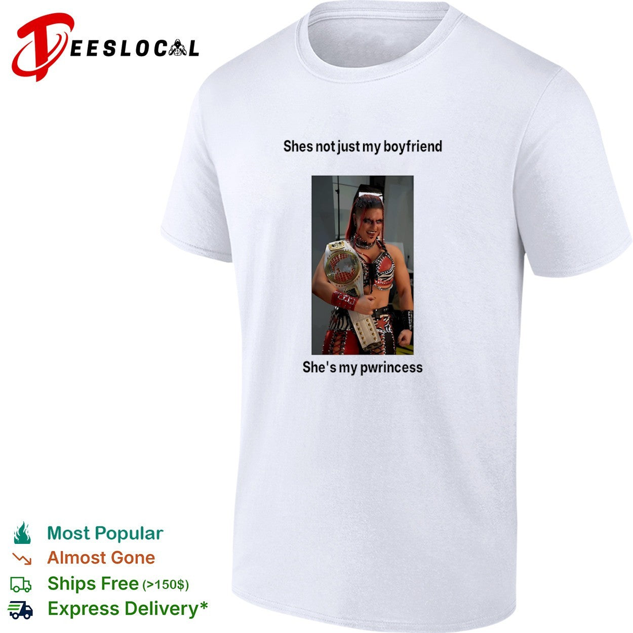 Rhea Ripley WWE She is not just my boyfriend She is my pwrincess wrestling shirt