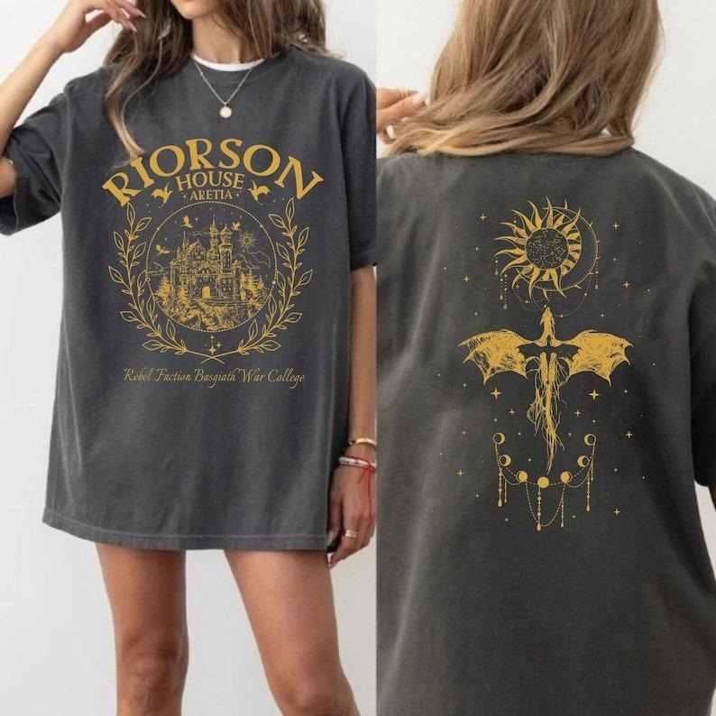 RioRson 2 Side Shirt, Fourth Wing Dragon Rider T-Shirt, Riorson House Sweatshirt, Basgiath War College Unisex Tee, Fourth...
