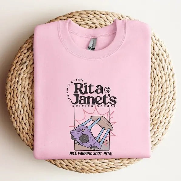 Rita and Janet's Driving School Sweatshirt,Janet and Rita Sweatshirt, Bluey Grannie Sweatshirt, Bluey Back To School...