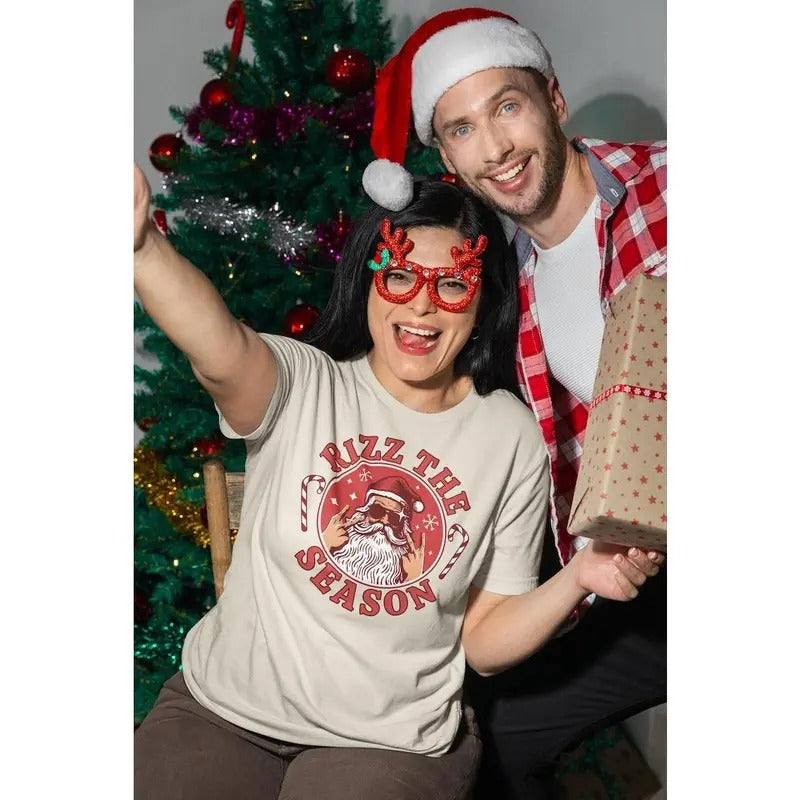 Rizz the Season Shirt, Merry Rizzmas Shirt, W Rizz Christmas shirt, Rizzler Santa Claus Shirt, rizz em shirt, rizzler...