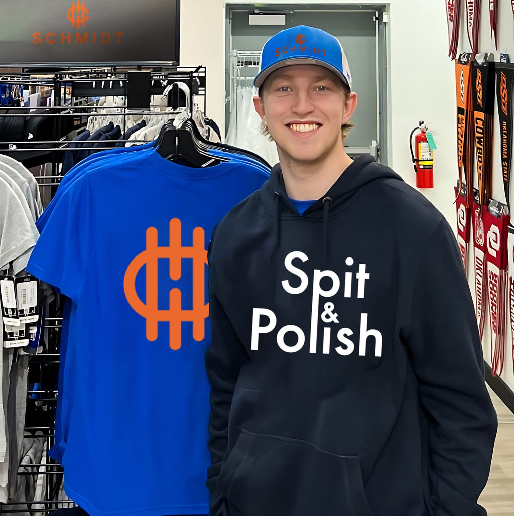 Spit & Polish idiom cleaning shining expression shirt