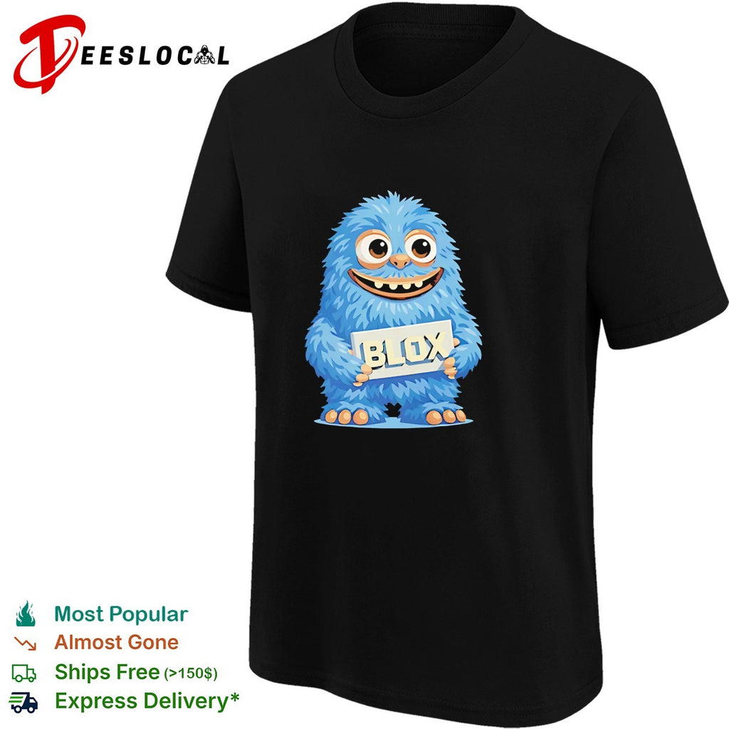 Roblox blox blue monster graphic shirt