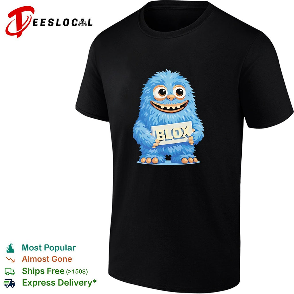 Roblox blox blue monster graphic shirt
