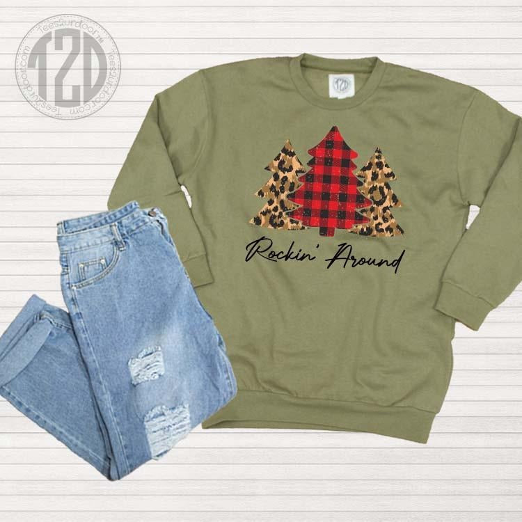 Rockin Around the Christmas Tree T2D Sweatshirt T-Shirts, Hoodie | TeeBloomCo.com