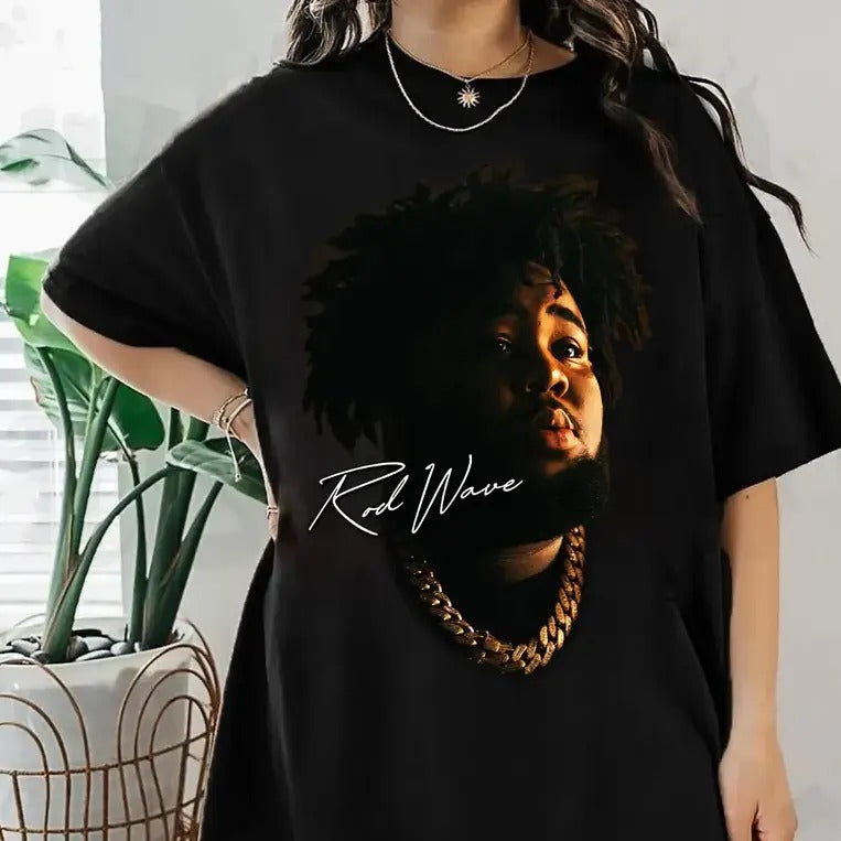 Rod Wave Shirt - Rapper Tee Cotton Fabric Top Womenswear Comfortable Hoodie, Sweatshirt | TeeBloomCo.com