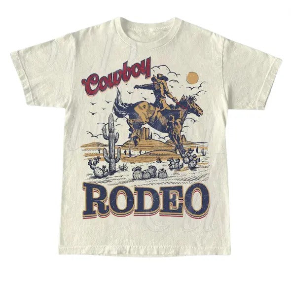Rodeo 90s Graphic Cowboy T-Shirt, Vintage 2000s Graphic Western Shirt, Retro Cool Tee, Rodeo Relaxed Adult Unisex Shirt,...