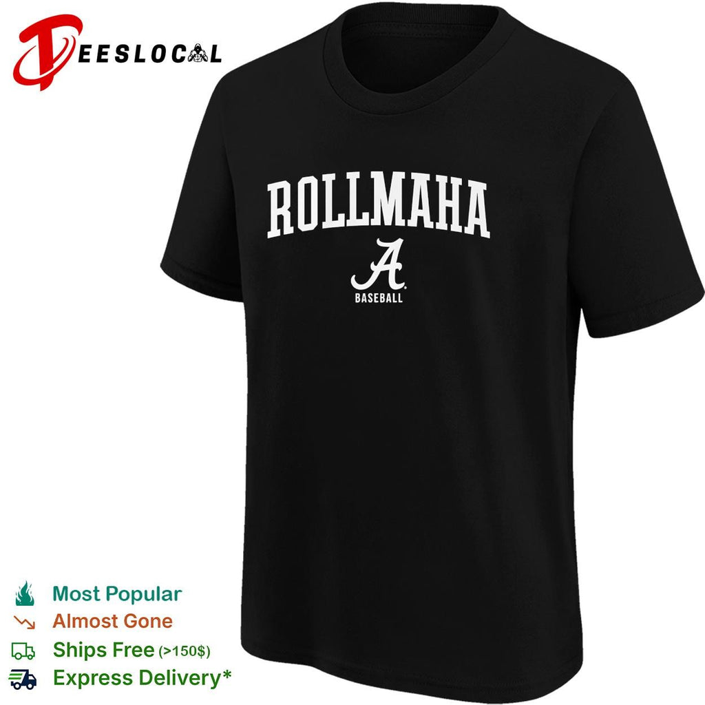 Rollmaha Alabama Crimson Tide College World Series baseball shirt