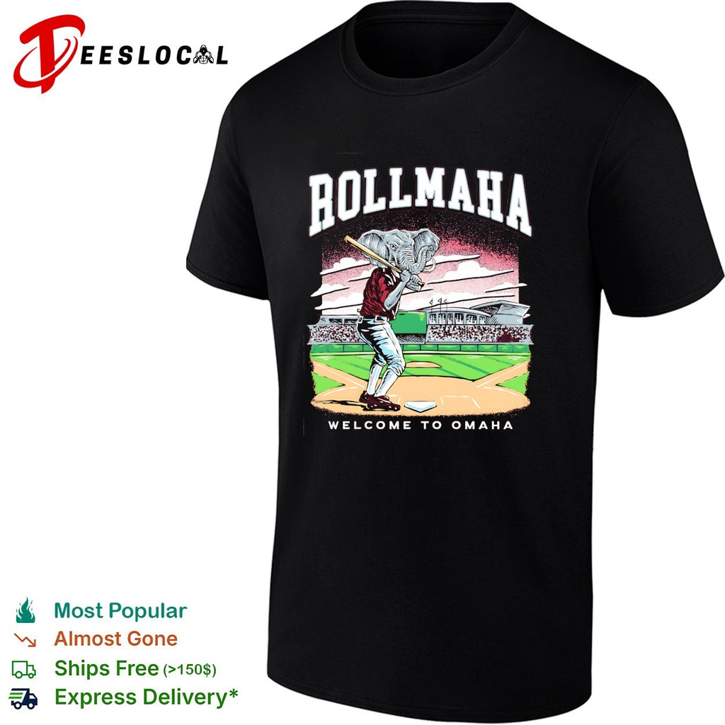 Rollmaha Alabama Crimson Tide welcome to Omaha College World Series graphic shirt