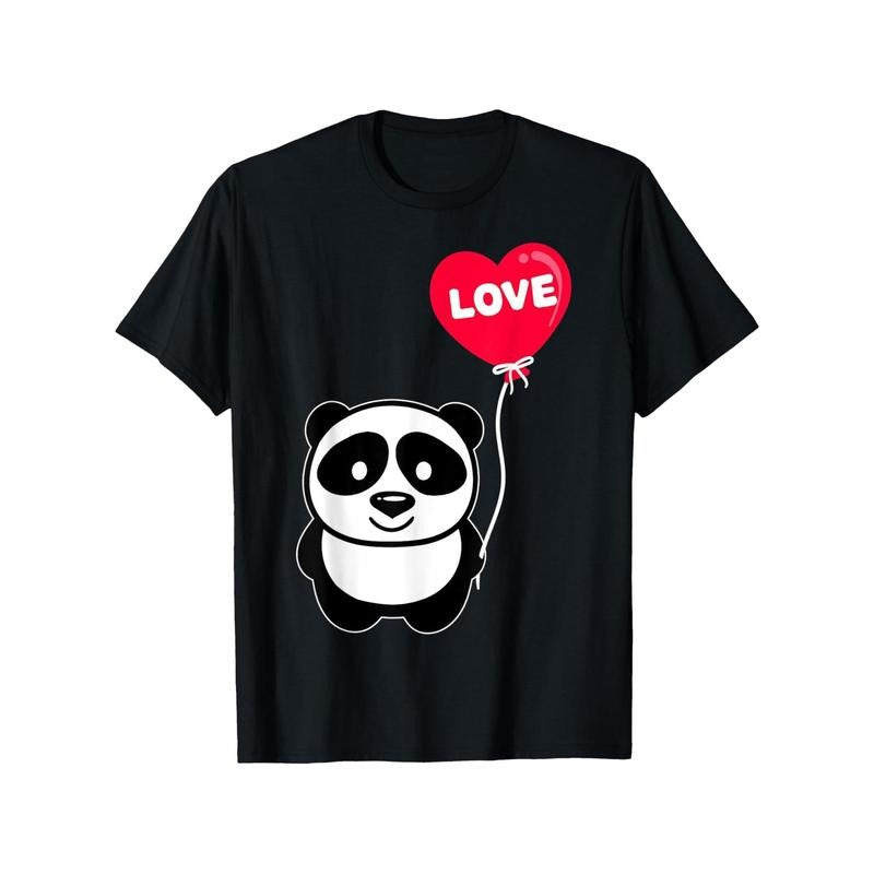 Romantic Valentine's Day Heart Print Men's T-Shirt - 100% Cotton, Short Sleeve Crew Neck, Perfect for Couples, Casual &...