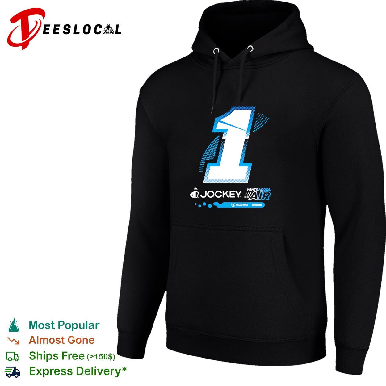 Ross Chastain 1 Jockey VentraCool Air big number Trackhouse NASCAR shirt