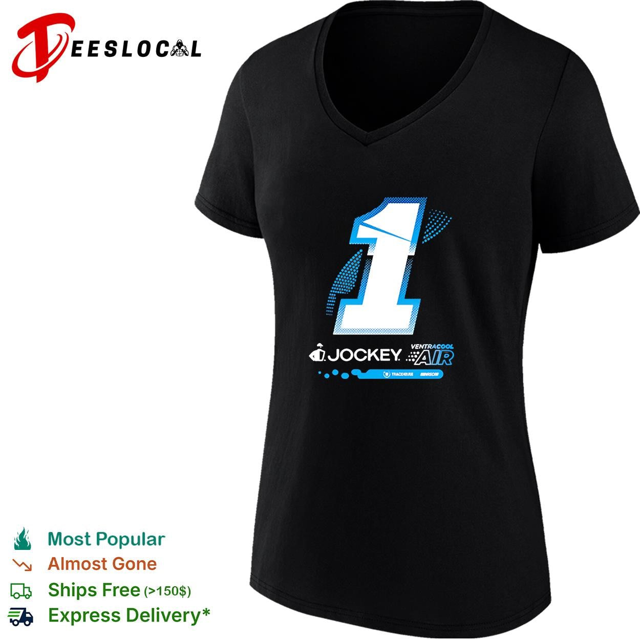 Ross Chastain 1 Jockey VentraCool Air big number Trackhouse NASCAR shirt