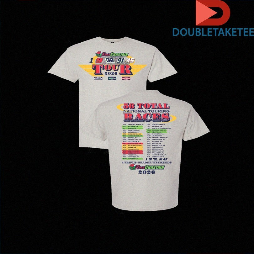 Ross Chastain 56 Total National Touring Races 2026 Tour Shirts