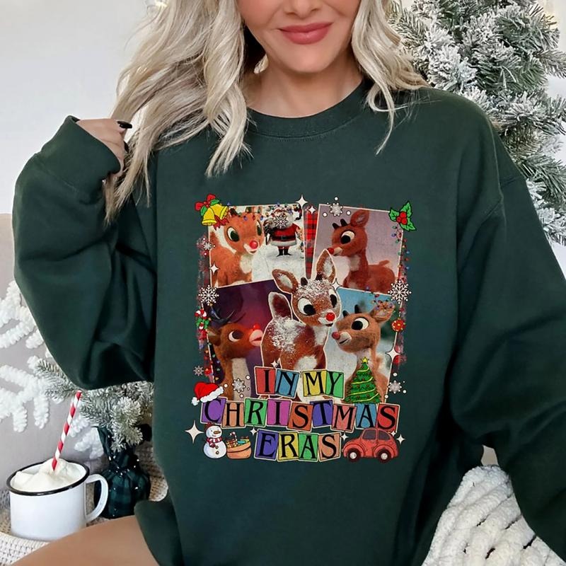 Rudolph Christmas Sweatshirt, Rudolph In My Christmas Era T-Shirt, Rudolph The Red Nosed Reindeer Shirt, Christmas...