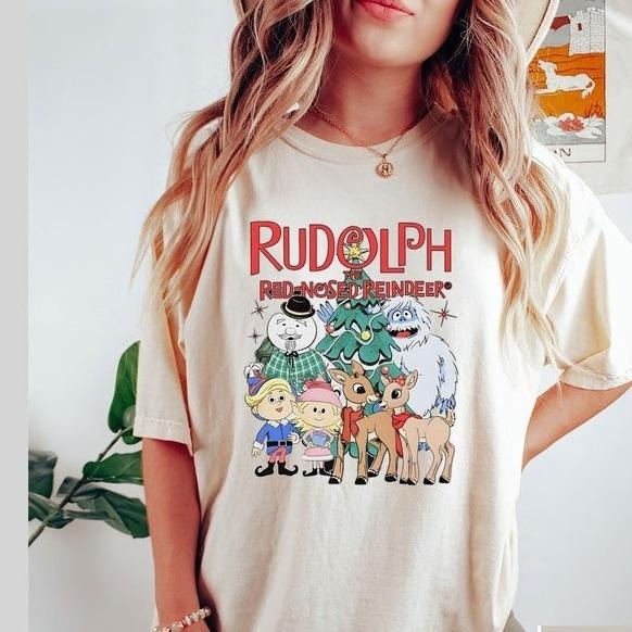 Rudolph The Red Nosed Reindeer Christmas Sweatshirt, Rudolph Christmas Shirt, Retro Christmas Movie Shirt, Rudolph Xmas...