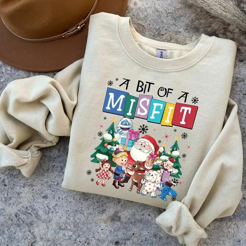 Rudolph The Red Nosed Reindeer Christmas Sweatshirt, Rudolph Xmas Sweatshirt, Rudolph Christmas Shirt, Vintage Christmas...