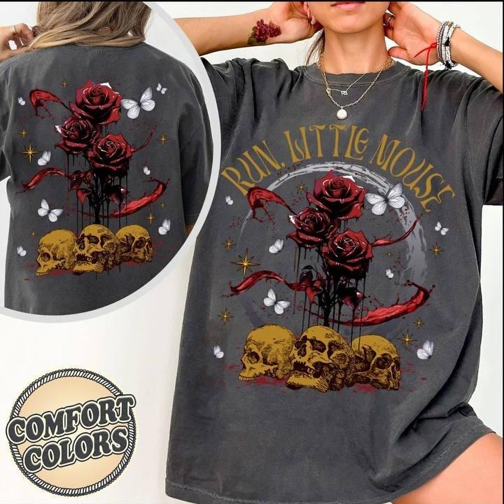 Run Little Mouse Comfort Colors T-shirt, Haunting Adeline Shirt, Dark Romance Merch, Smut reader, book lover Gift, Rose...