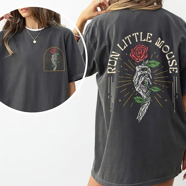 Run Little Mouse Haunting Adeline Shirt, Zade Shirt, Dark Romance Merch, Smut Reader, Smutty Book Shirt, Book Lover Gift...