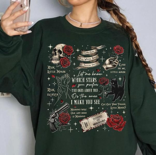 Run Little Mouse Sweatshirt, Haunting Adeline Shirt, Dark Romance Book Merch, Spicy Book Shirt, Smut Reader Gift, Cat And...