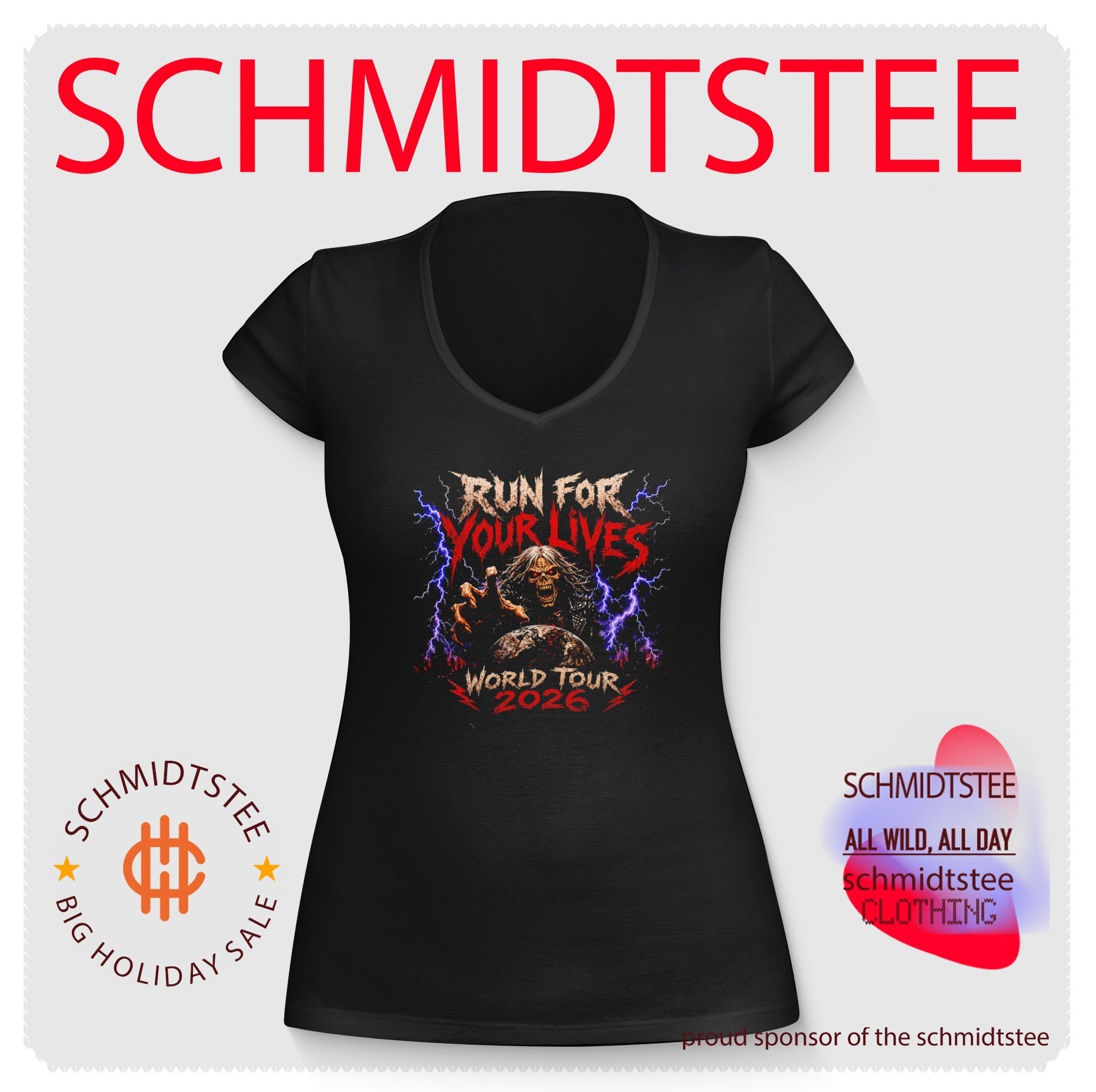 Run for Your Lives World Tour 2026 graphic shirt