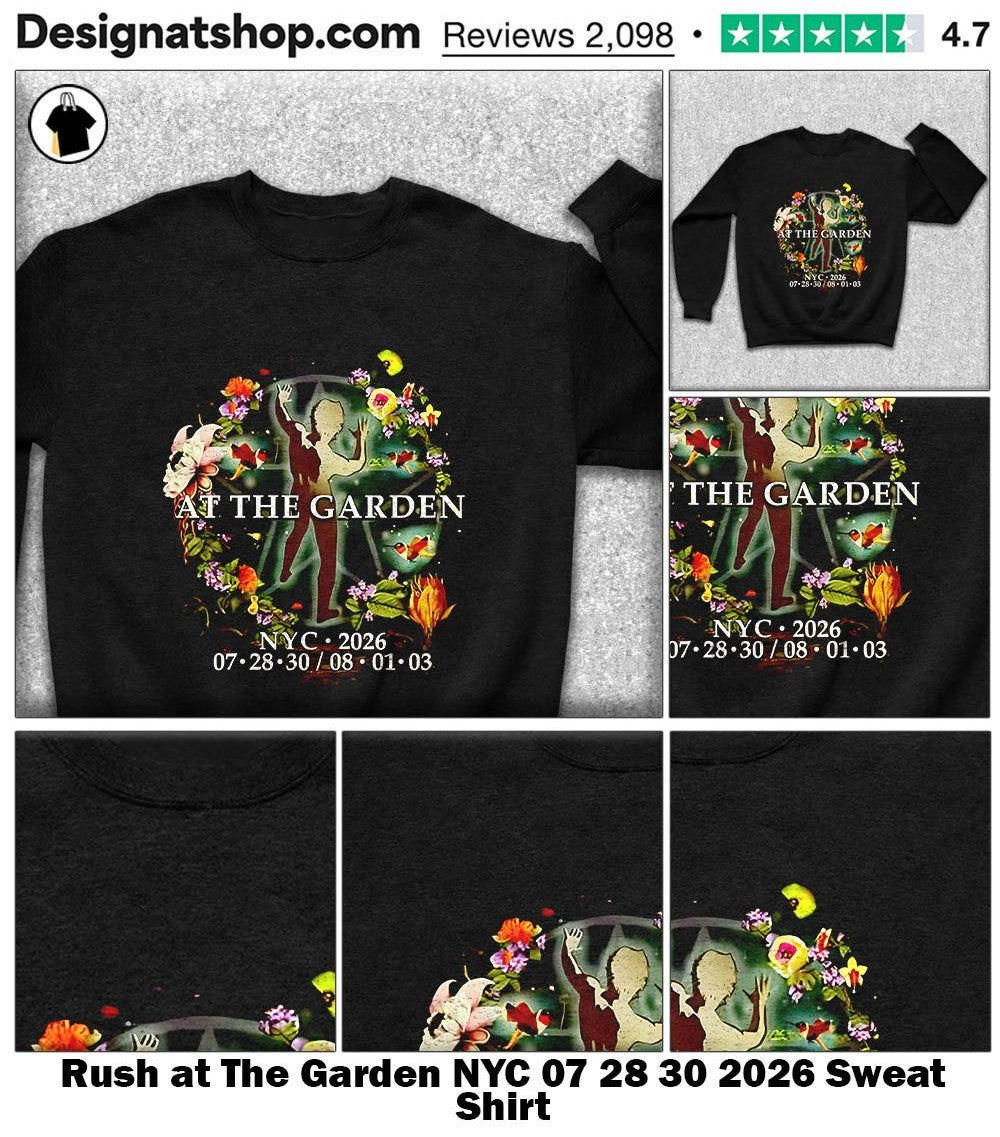 Rush at The Garden NYC 07 28 30 2026 shirt