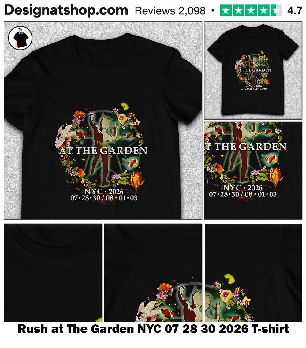 Rush at The Garden NYC 07 28 30 2026 shirt