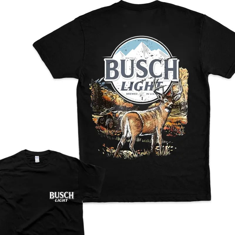 Rustic Busch Light T-shirt Bold Hunting and Nature Casual Womenswear ,Men Top Hoodie, Sweatshirt | TeeBloomCo.com