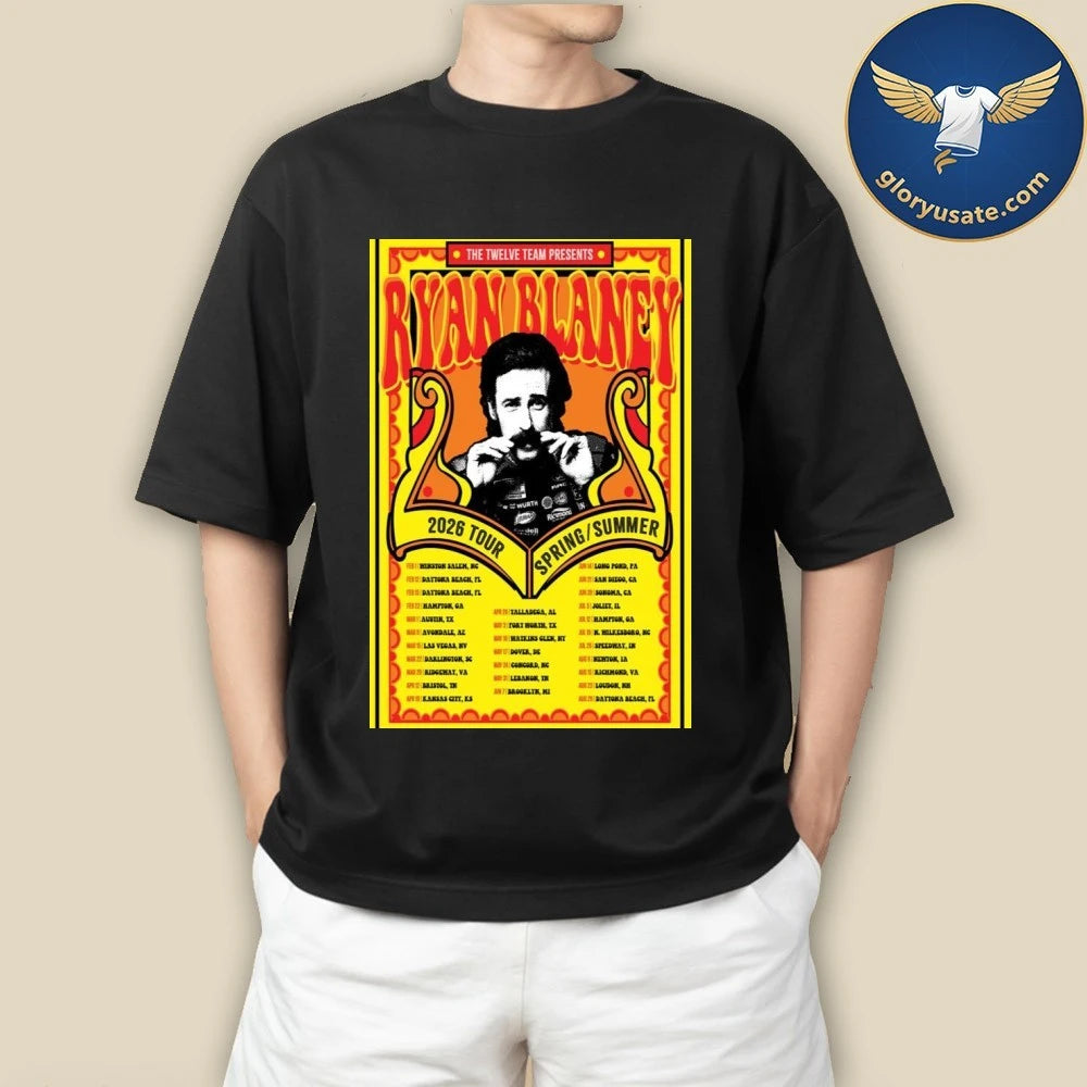 Ryan Blaney Spring and Summer Tour 2026 Poster Shirt