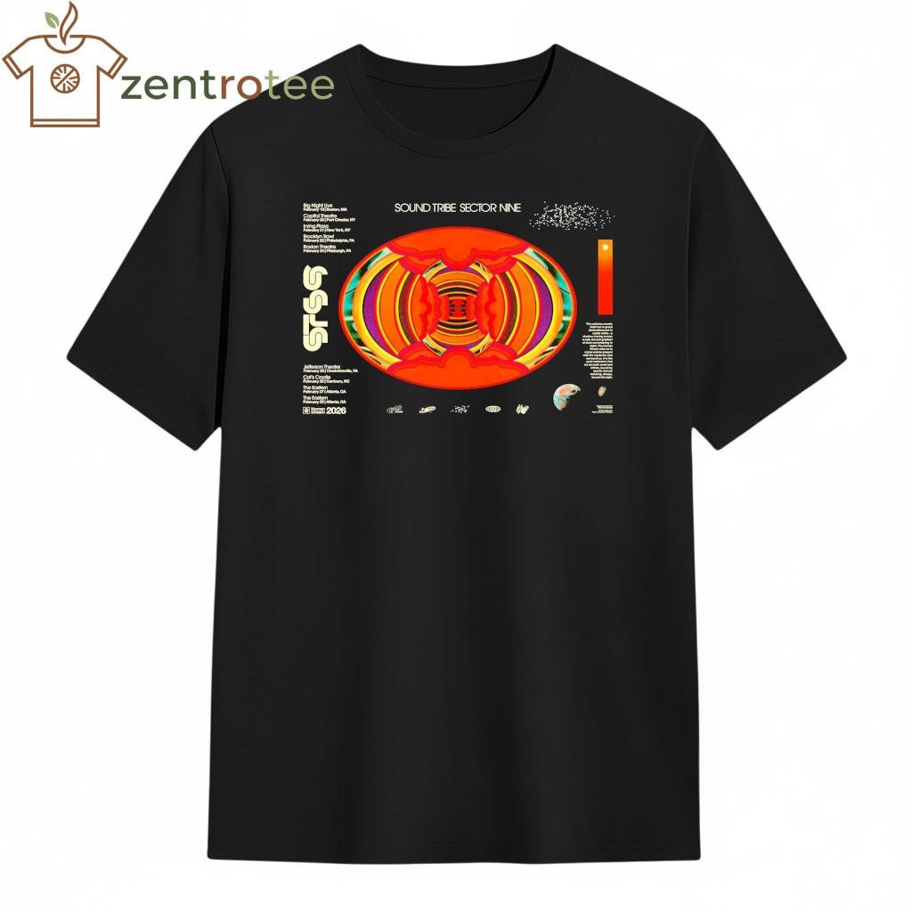 STS9 Human Dream 2026 East Coast Tour America With Dates Official Tour Poster tee
