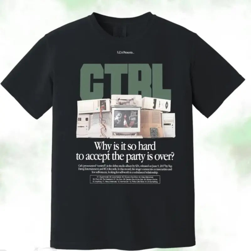 SZA- CTRL T-Shirt, sza Graphic Tee, SOS, sza unisex gift, Concert Tshirt Hoodie, Sweatshirt | TeeBloomCo.com