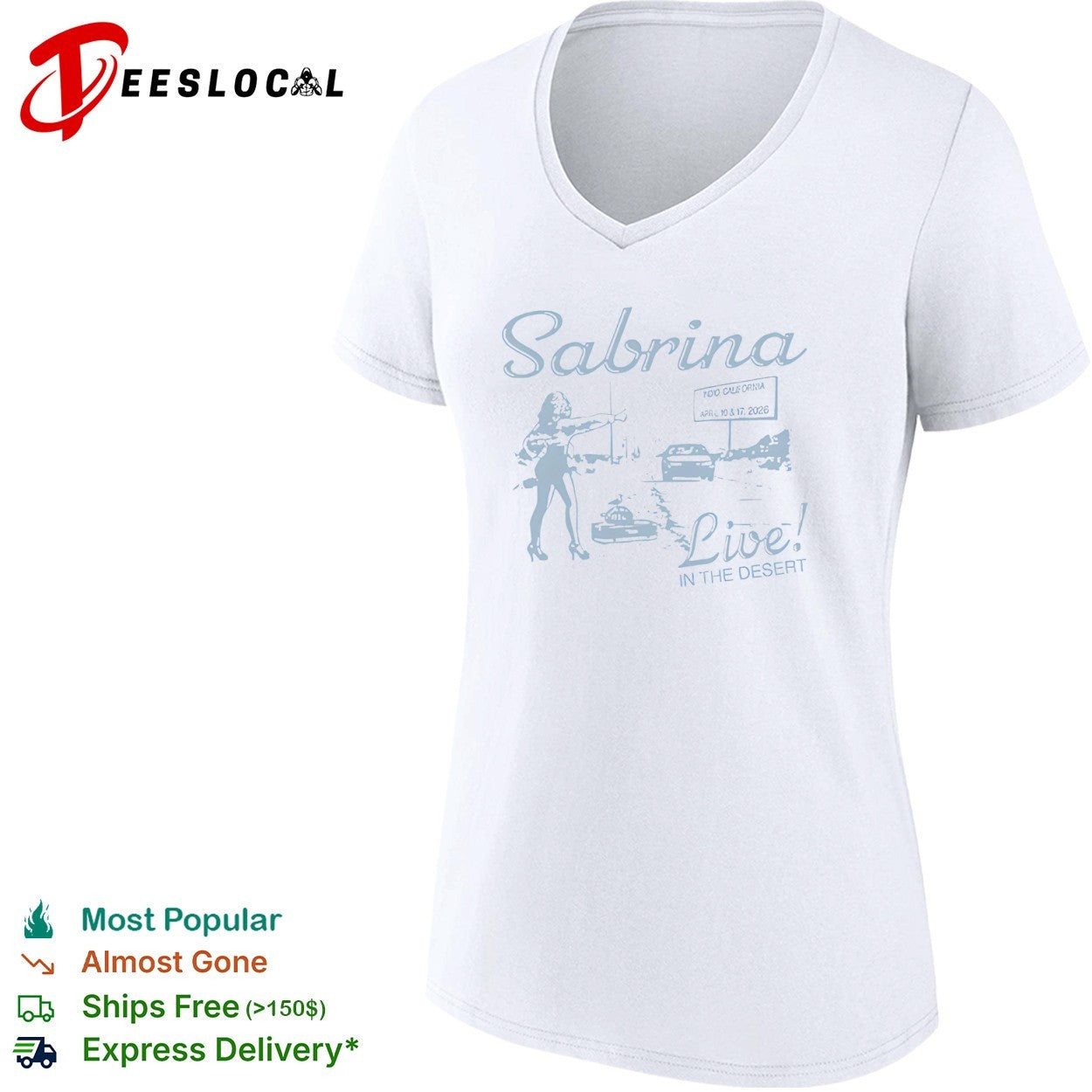 Sabrina Live in the Desert Indio California April 10 and 17 2026 Coachella shirt