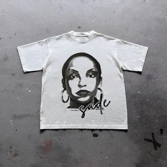 Sade Adu Graphics Print Vintage T-Shirt, Y2k Shirt, Unisex T-Shirt, Gift For Men Women Hoodie, Sweatshirt | TeeBloomCo.com