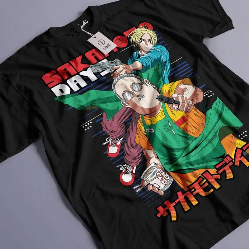 Sakamoto Days Graphic Print Tee, Game Shirt, Anime Shirt, Manga Shirt Hoodie, Sweatshirt | TeeBloomCo.com