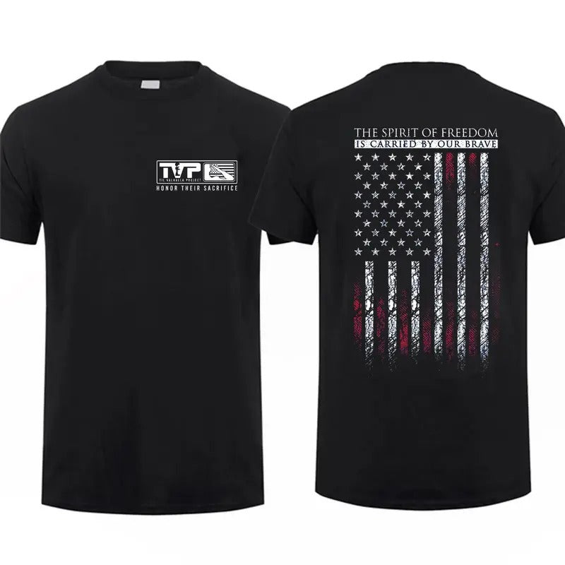 Grunt Style Carried By Our Brave T-shirt Unisex Short Sleeve Casual 100% Cotton Top Menswear Tactical Gear Patriot Shirt...