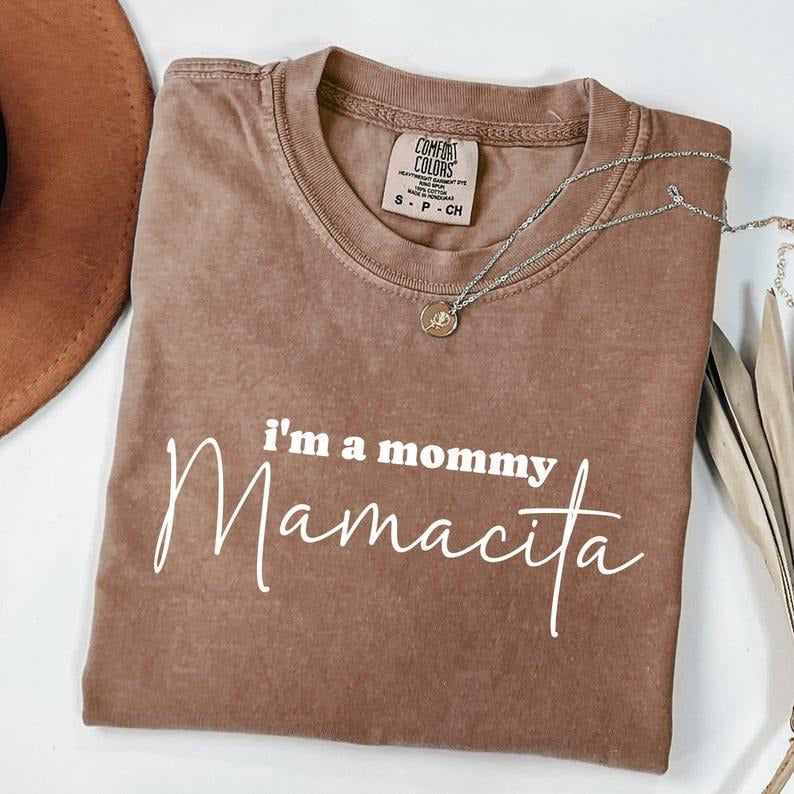 Comfort Colors I'm a Mommy Mamacita Funny Huda Quote Meme Shirt; Coquette Bow Shirt, Reality TV Fan; Funny Huda & Nic...