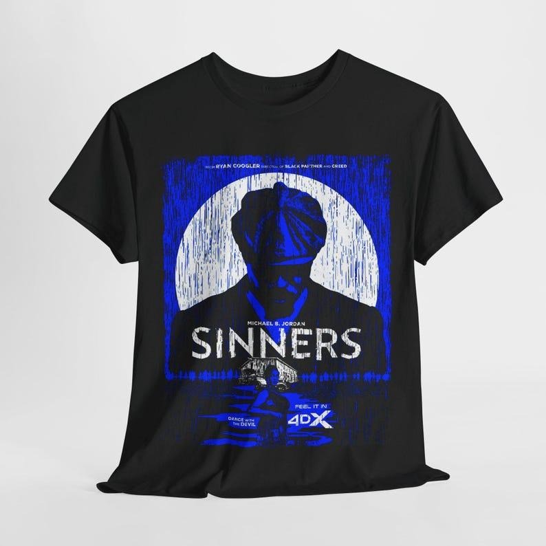 Sinners 2025 Action Movie Streetwear Unisex Graphic Short Sleeve T-Shirt Hoodie, Sweatshirt | TeeBloomCo.com