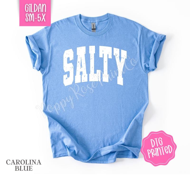 Salty Gildan Tshirt , Summer Tee, Cute Women's Shirt, Gift For Her Hoodie, Sweatshirt | TeeBloomCo.com