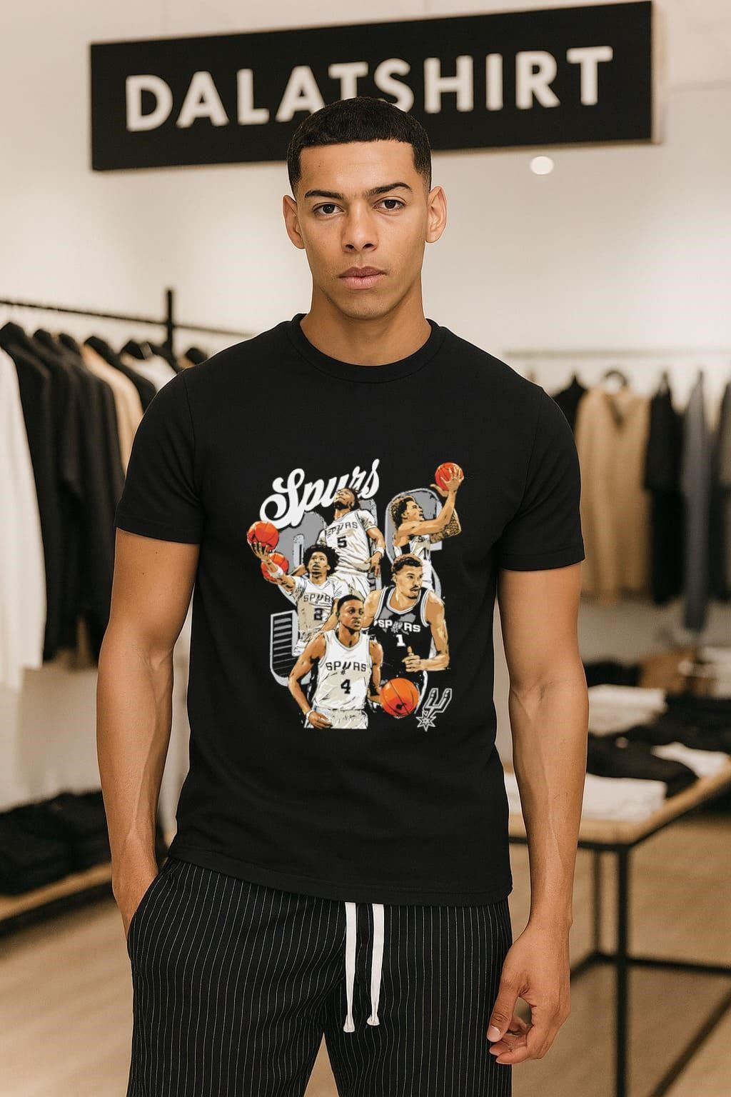 San Antonio Spurs Basketball Players retro shirt