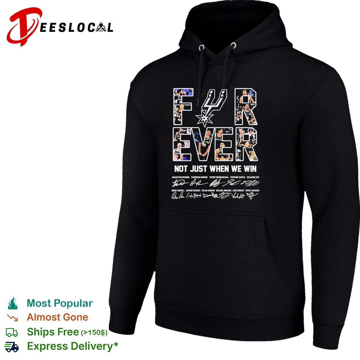 San Antonio Spurs Forever Not Just When We Win Victor Wembanyama Keldon Johnson shirt