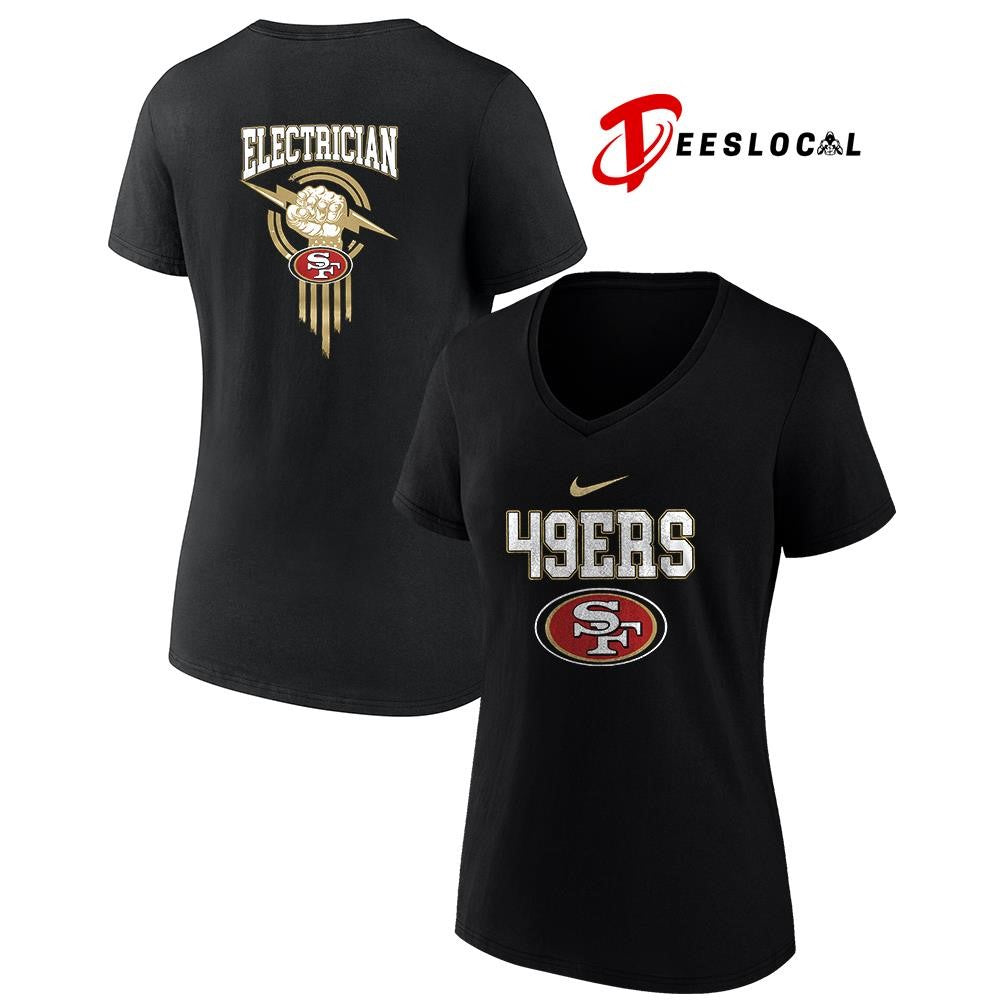 San Francisco 49ers x Electrician logo shirt