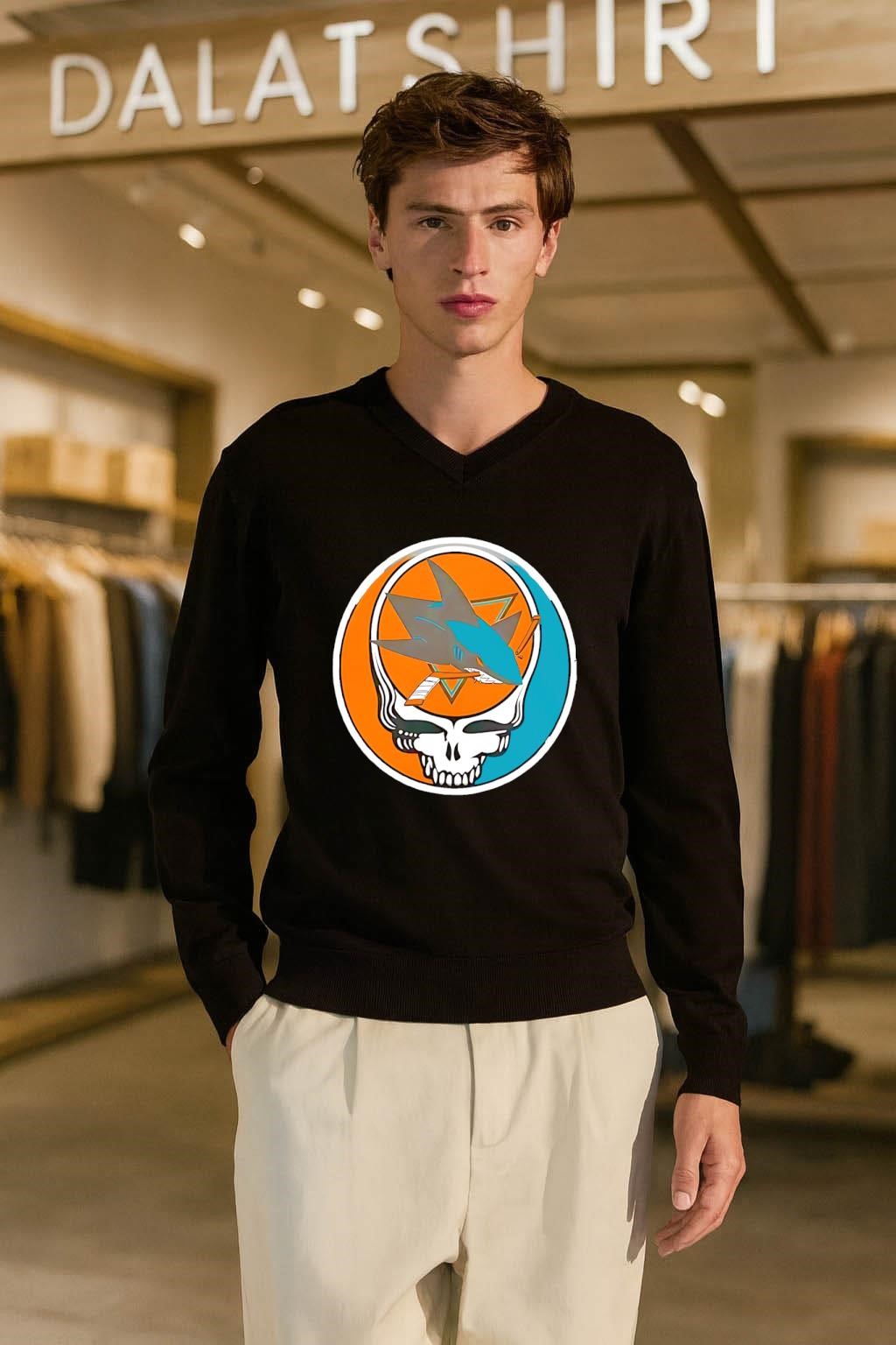 San Jose Sharks Grateful Dead Skull shirt