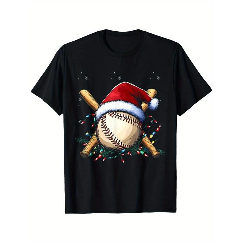 Santa Sports Design For Men Boys Christmas Baseball Player T-Shirt made in usa Hoodie, Sweatshirt | TeeBloomCo.com