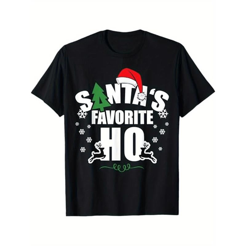 Santa's favorite Ho Christmas funny saying men women boys T-Shirt made in usa Hoodie, Sweatshirt | TeeBloomCo.com