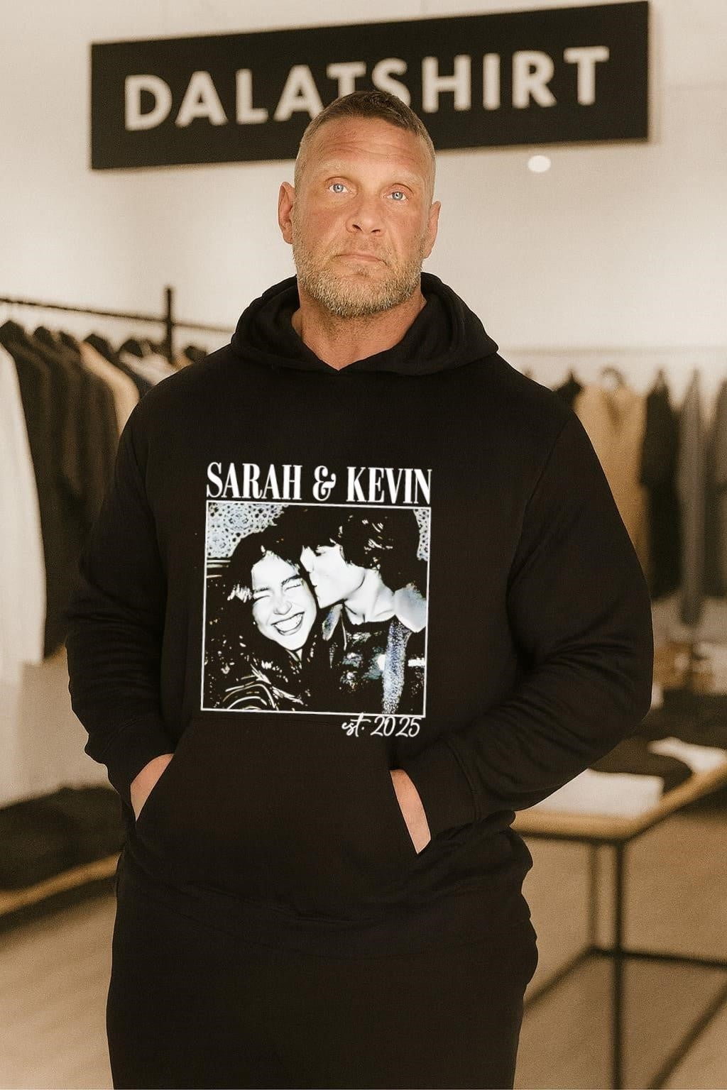 Sarah and Kevin Est 2025 Couple Photo shirt