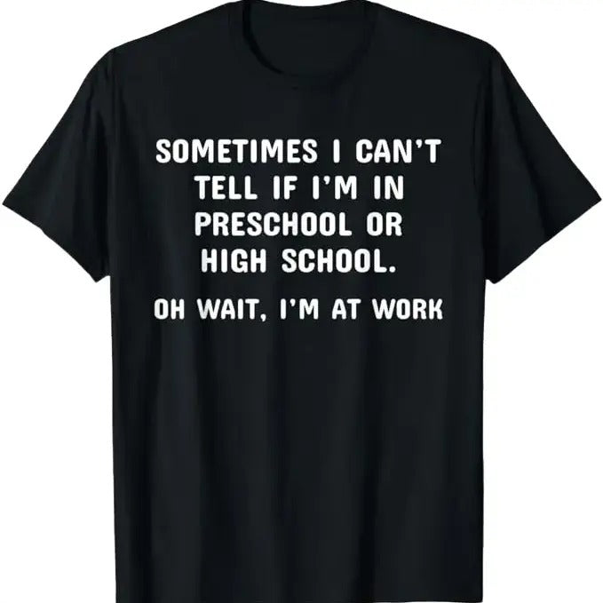 Sarcastic Work Shirts, Funny Work Office Workplace Sarcastic Fun Saying T-Shirt Menswear Top Hoodie, Sweatshirt