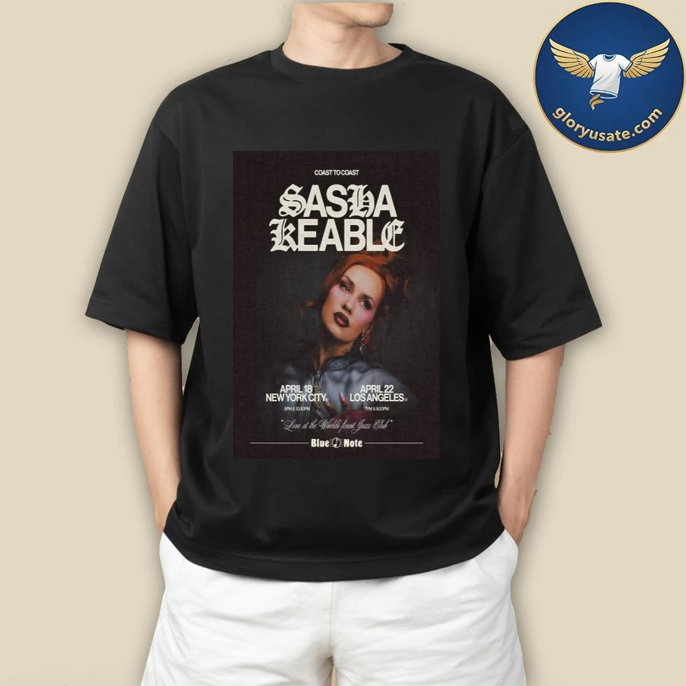 Sasha Keable Tour Apr 2026 Poster Shirt