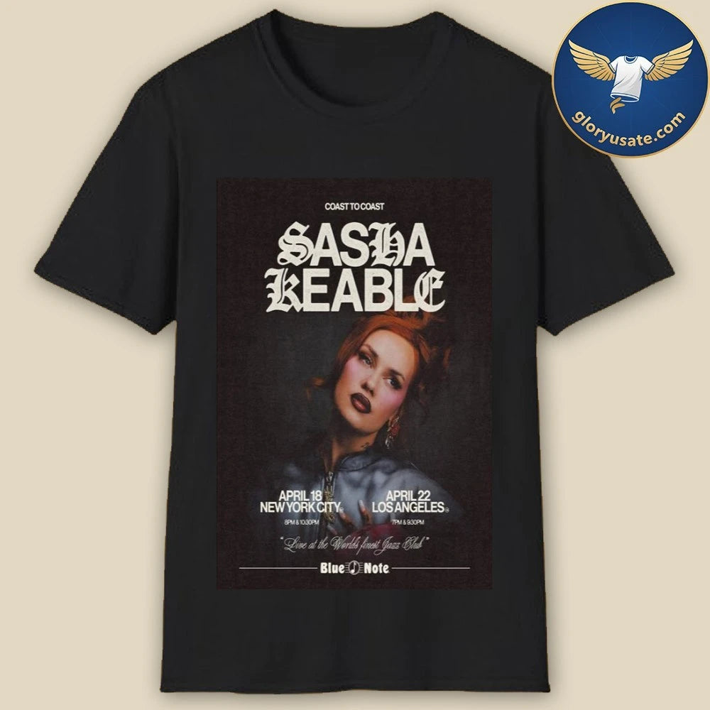 Sasha Keable Tour Apr 2026 Poster Shirt