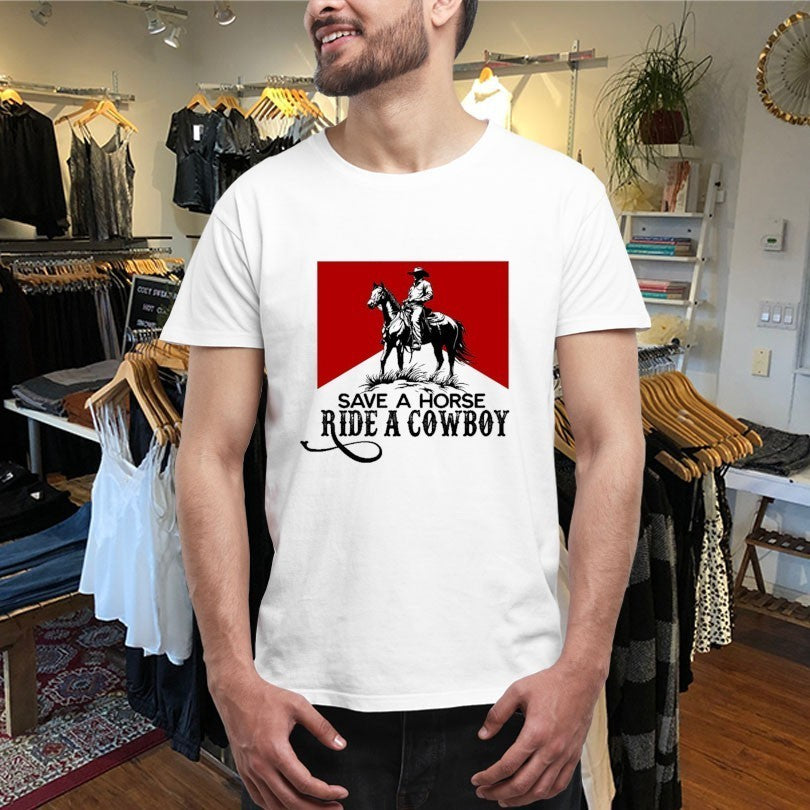 Save A Horse Ride A Cowboy Marlboro Shirts