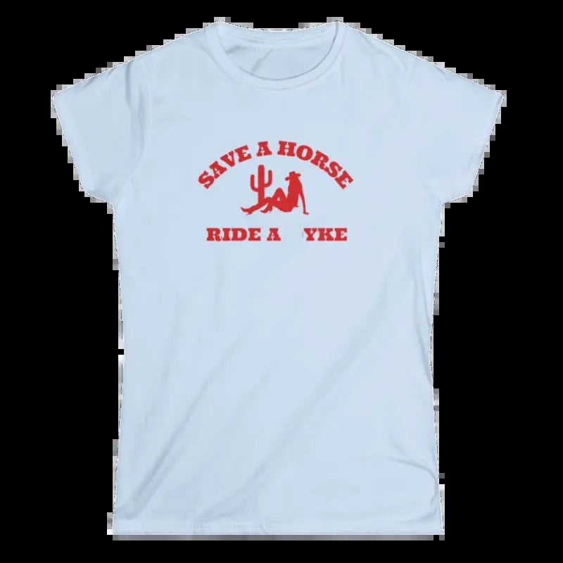 Save a Horse Ride a Yke Womens T-Shirt Hoodie, Sweatshirt | TeeBloomCo.com